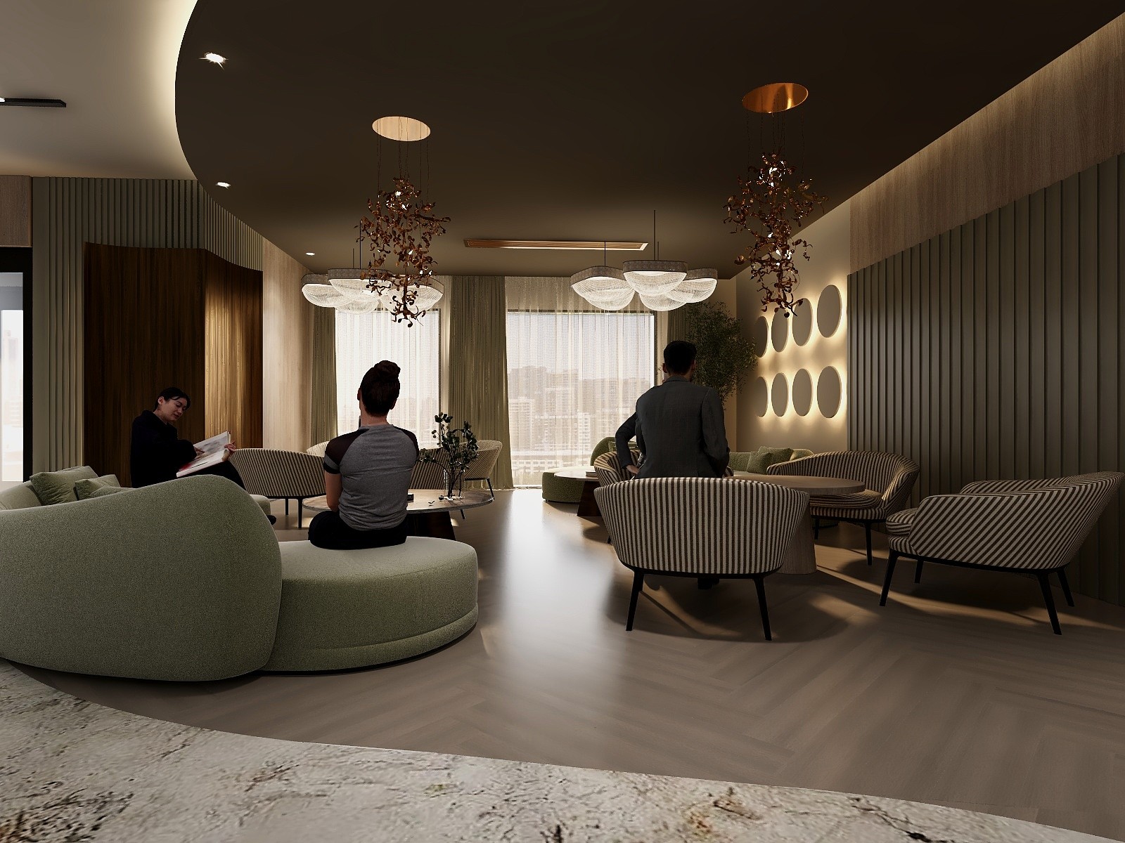 Implementacija dizajna, hotelski lobi — Studio Finestra
